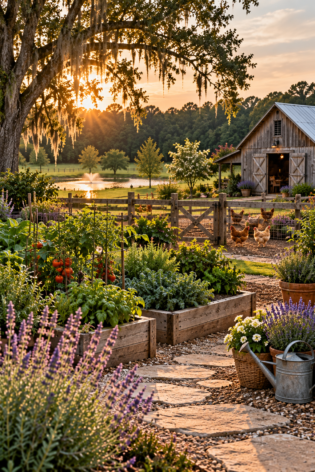 around the farm
